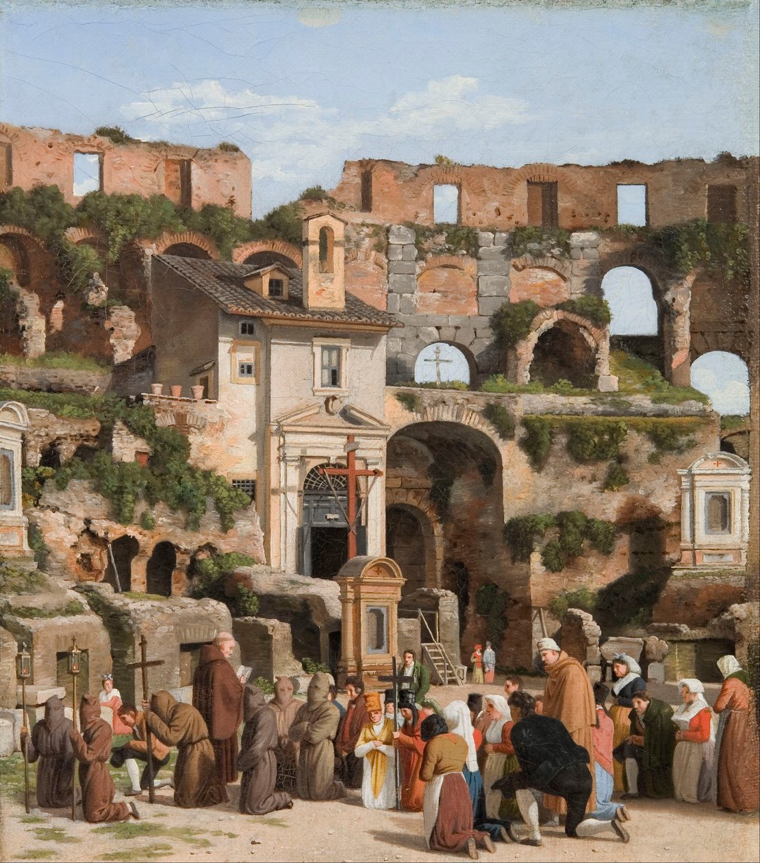 Widok wnętrza Koloseum autorstwa Christoffer Wilhelm Eckersberg