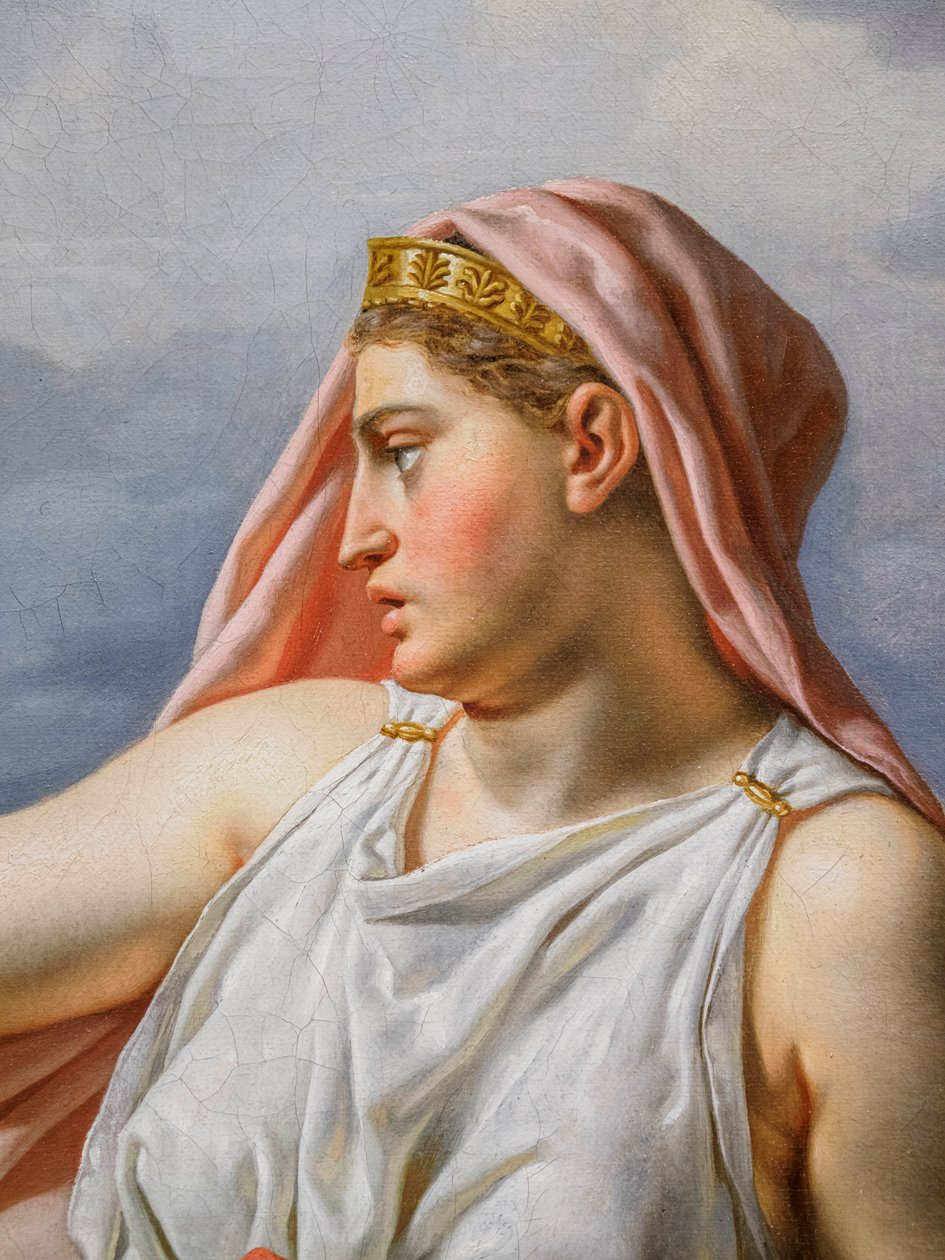 Pożegnanie Alcyones z mężem Ceyxem, detal autorstwa Christoffer-Wilhelm Eckersberg