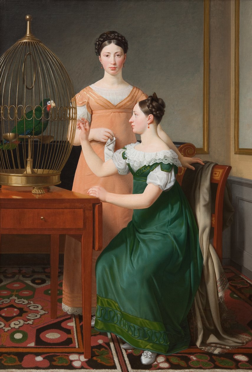 Bella i Hanna. Najstarsze córki M.L. Nathanson autorstwa Christoffer Wilhelm Eckersberg