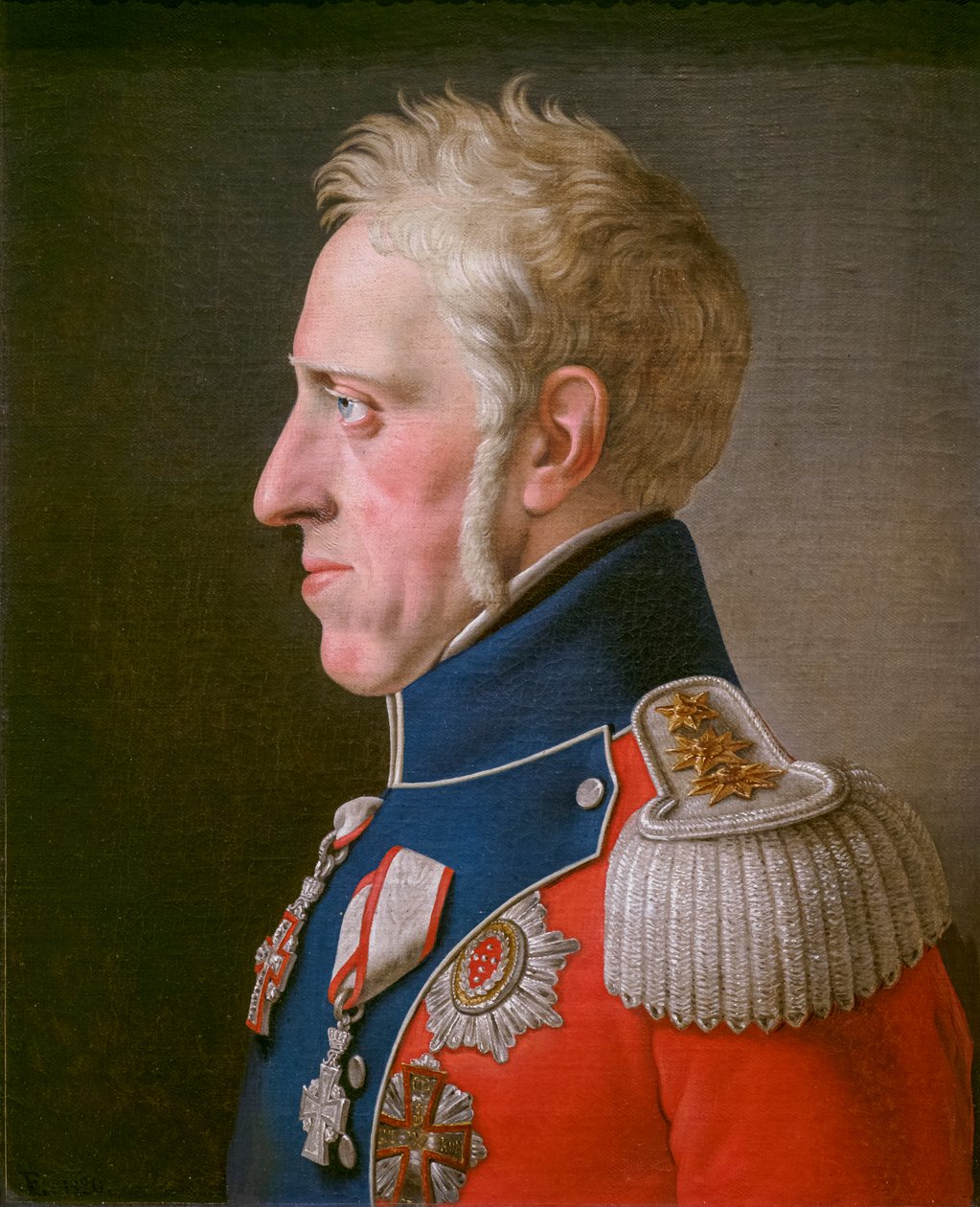 Fryderyk VI, król Danii autorstwa Christoffer-Wilhelm Eckersberg