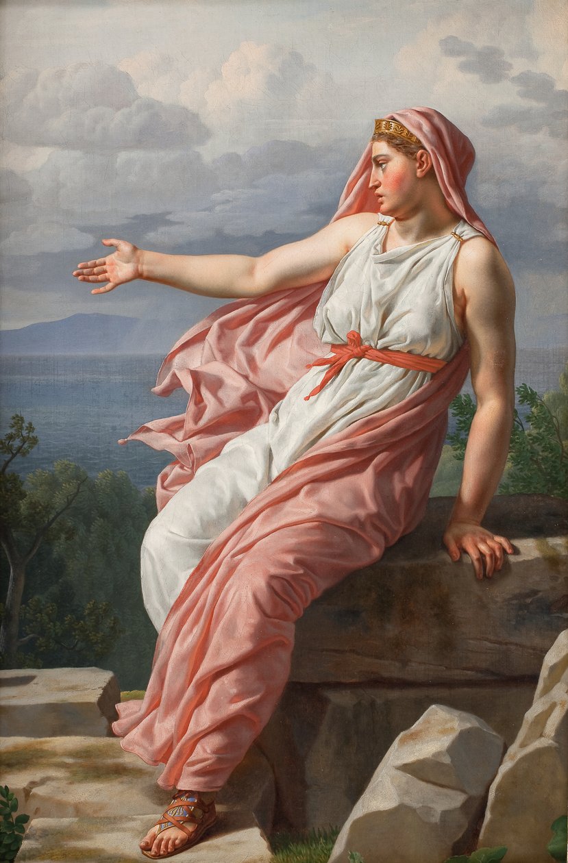 Pożegnanie Alcyone z mężem. Z Metamorfoz Owidiusza, Pieśń XI autorstwa Christoffer Wilhelm Eckersberg