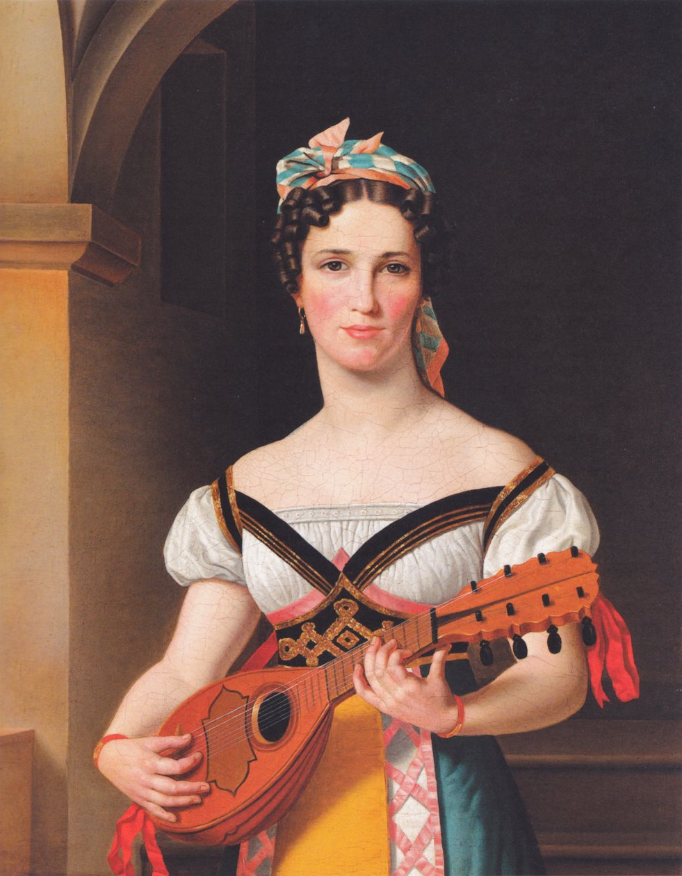 Dania: Niemiecka piosenkarka Emilie Pohlmann jako Preciosa Niemiecka piosenkarka Emilie Pohlmann jako Preciosa. autorstwa Christoffer Wilhelm Eckersberg