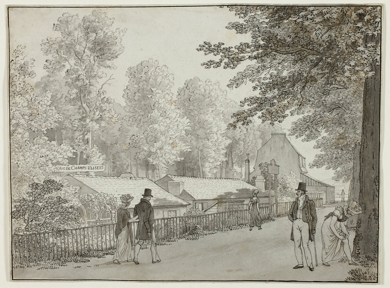Relais, Avenue des Champs-Élysées, Paryż (przód); Scena z życia Odyseusza (tył) autorstwa Christoffer Wilhelm Eckersberg