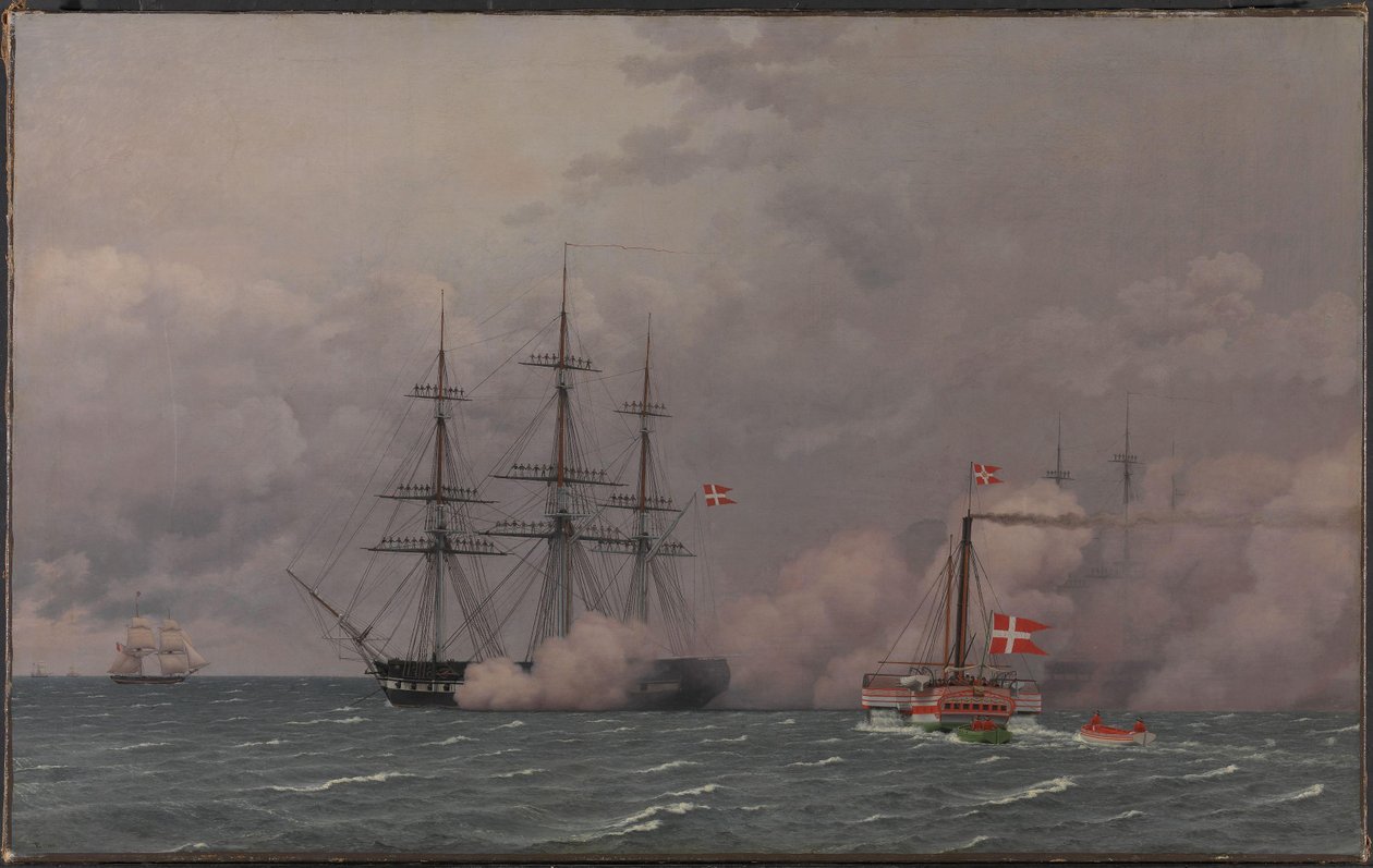 Port w Kopenhadze 1 maja 1832 r. autorstwa Christoffer Wilhelm Eckersberg