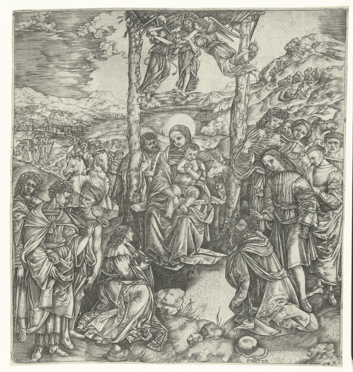 Adoracja Królów autorstwa Christoforo di Michele Robetta
