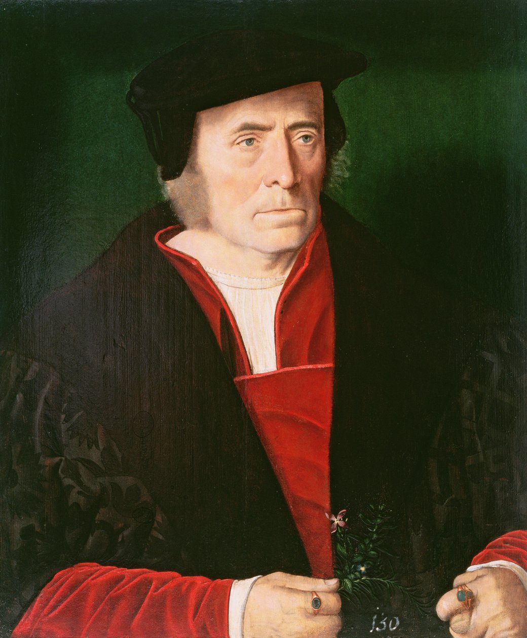 Portret mężczyzny, ok. 1530-40 (panel) autorstwa Christoph Amberger