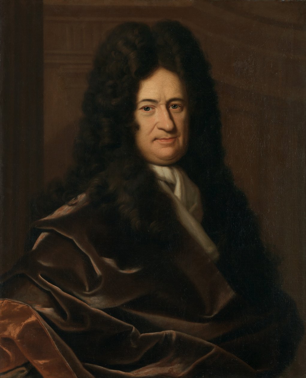 Portret filozofa Gottfrieda Wilhelma Freiherra von Leibniz autorstwa Christoph Bernhard Francke