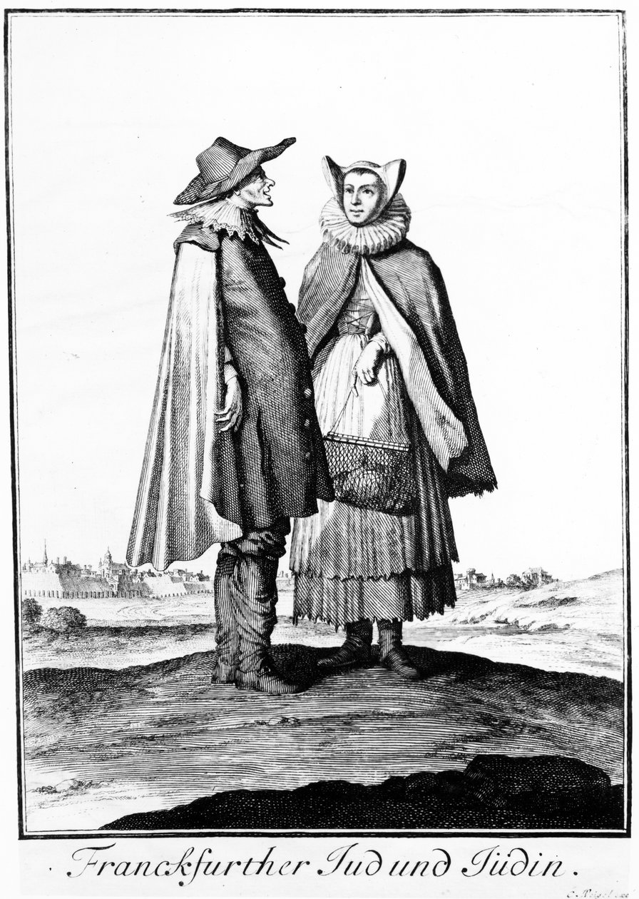Para żydowska z Frankfurter Judengasse, 1703 autorstwa Christoph Weigel