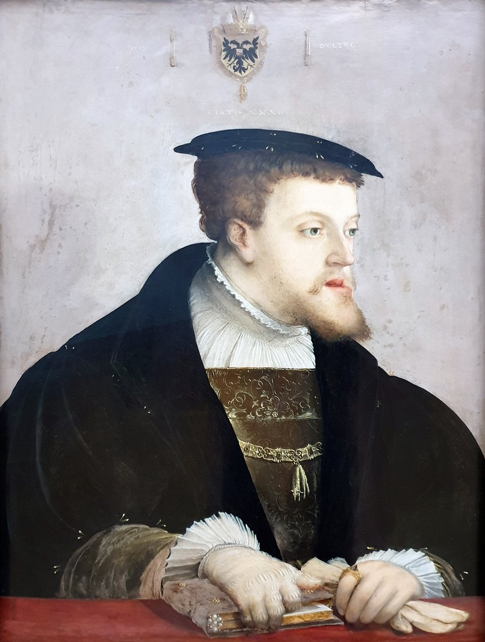 Niemiecki: Kaiser Karl V. (1500-1558) Cesarz Karol V. autorstwa Christoph Amberger