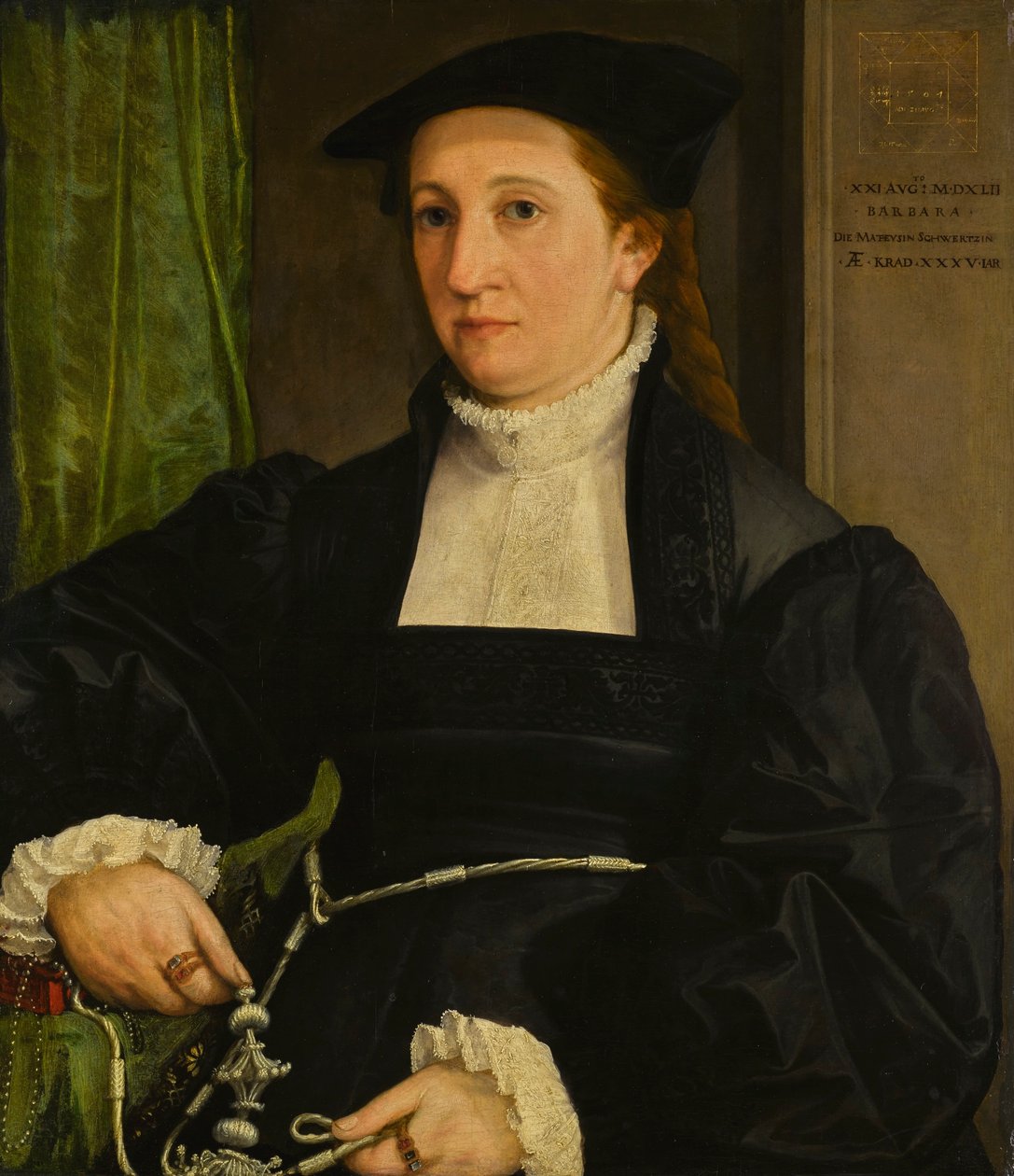 Portret Barbary Schwarz autorstwa Christoph Amberger