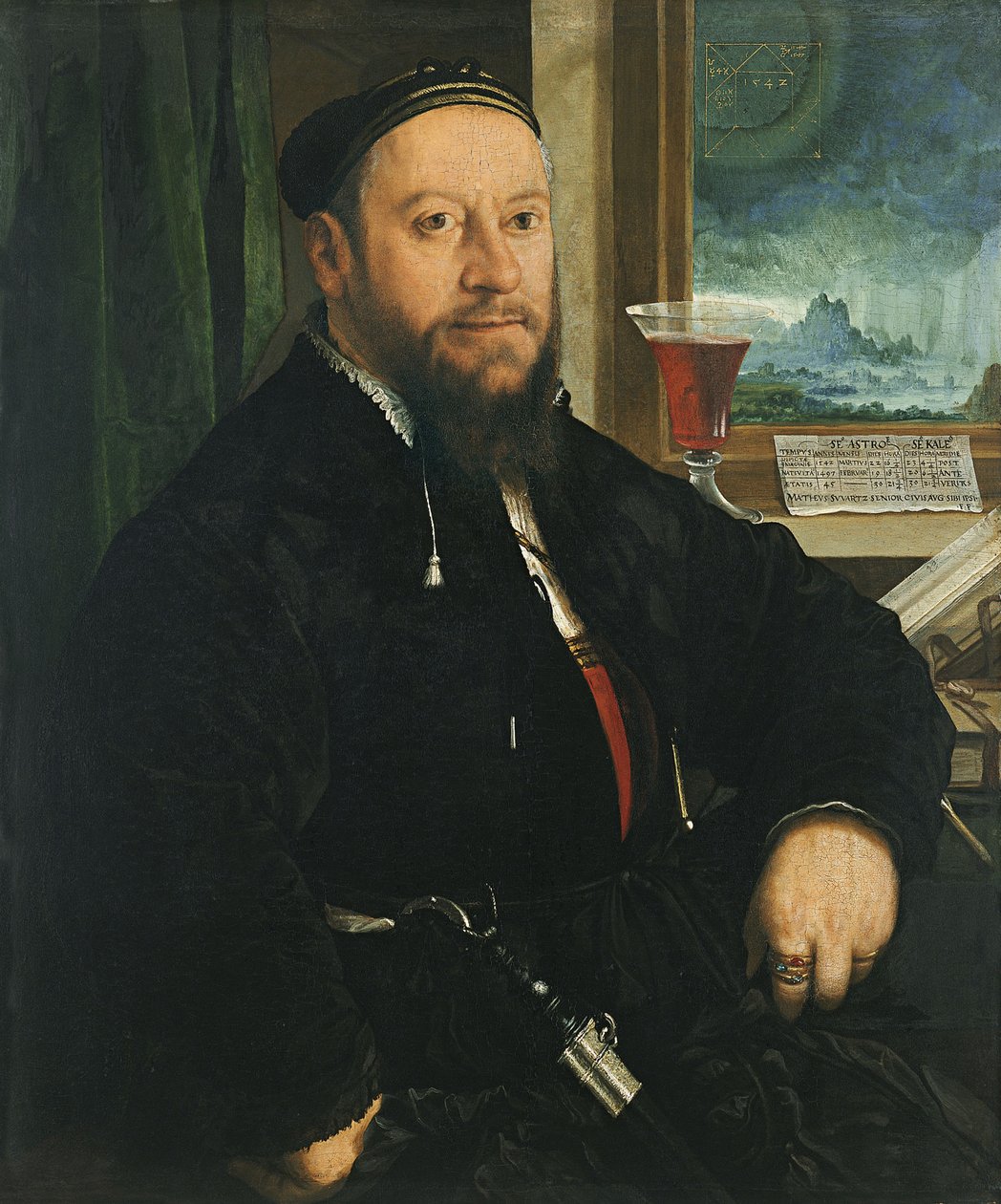 Portret Mateusza Schwarz autorstwa Christoph Amberger