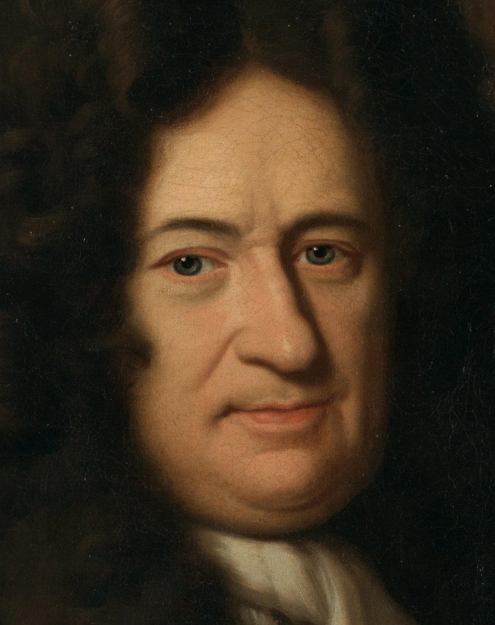 Niemiecki: Portret filozofa Gottfrieda Wilhelma Freiherra von Leibniza Portret Gottfrieda Leibniza (1646-1716), niemieckiego filozofa autorstwa Christoph Bernhard Francke