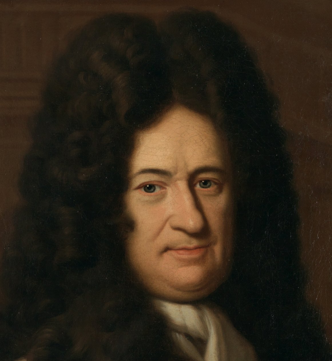 Niemiecki: Portret filozofa Gottfrieda Wilhelma Freiherra von Leibniza Portret Gottfrieda Leibniza (1646-1716), niemieckiego filozofa autorstwa Christoph Bernhard Francke