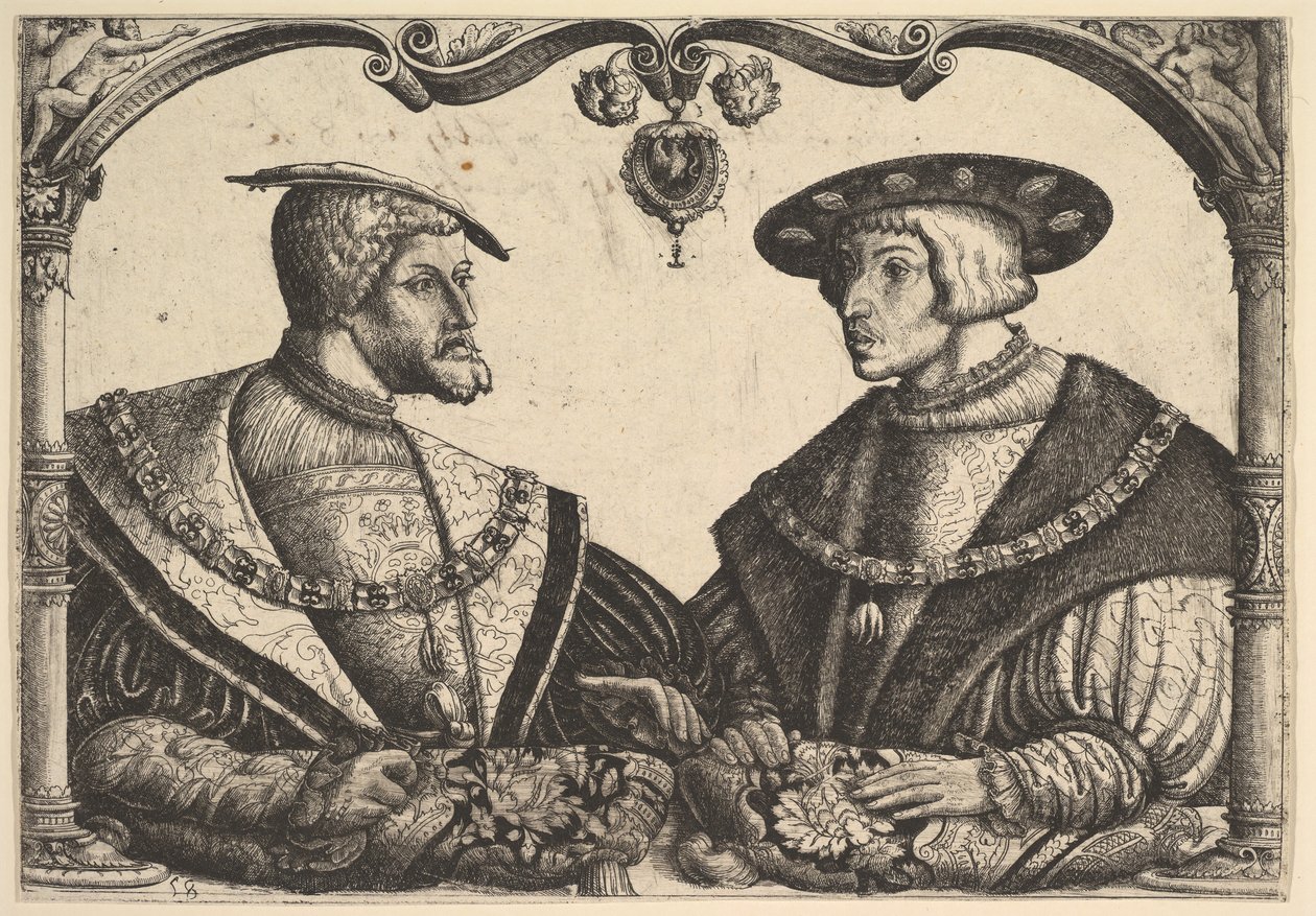 Cesarze Karol V i Ferdynand I, ca. 1531. autorstwa Christoph Bockstorffer