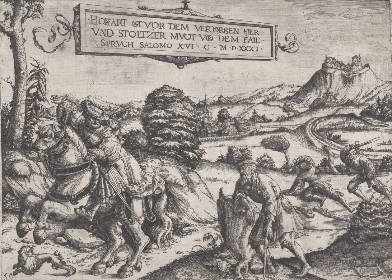 Duma idzie przed upadkiem, 1531. autorstwa Christoph Bockstorffer