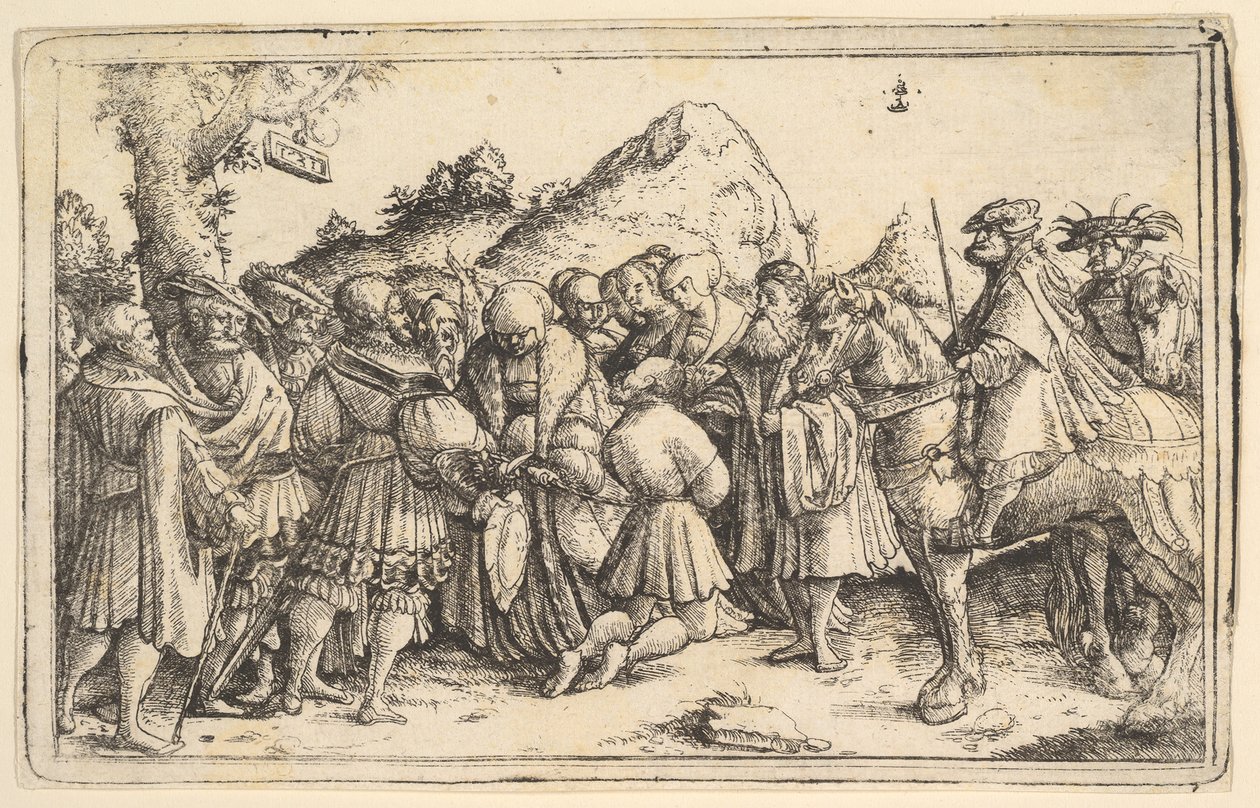 Ułaskawienie przestępcy, 1531. autorstwa Christoph Bockstorffer