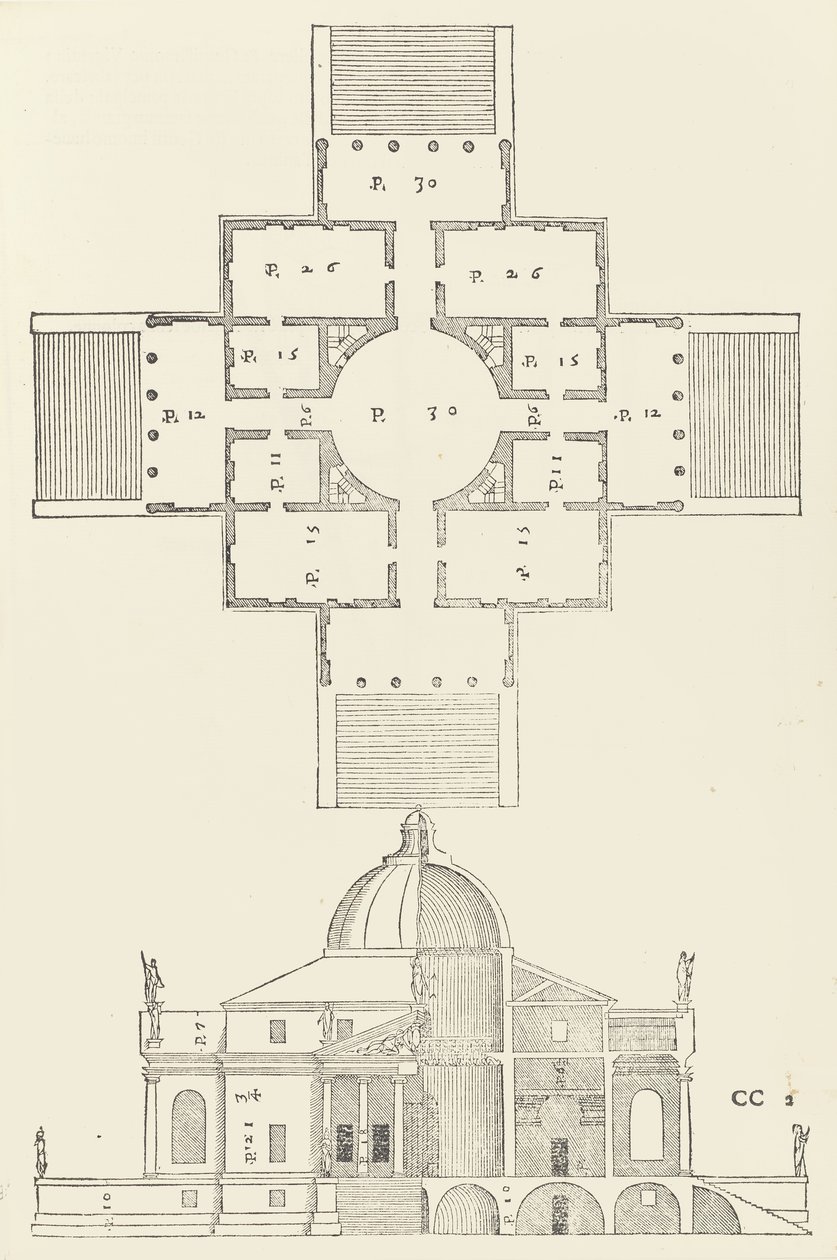 Cztery księgi architektury autorstwa Andrei Palladio, 1570 autorstwa Christoph Krieger