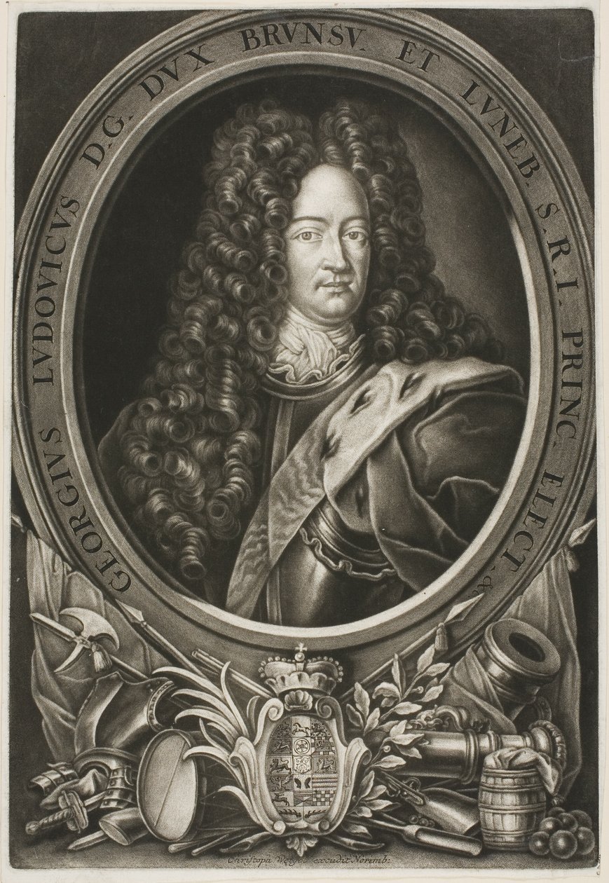 Georg Ludwig, książę Brunszwiku autorstwa Christoph Weigel
