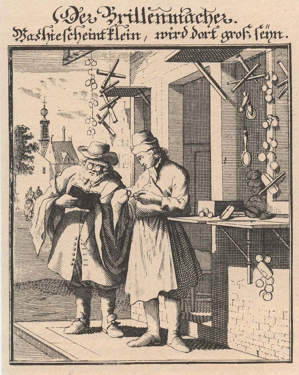 Spektakl z figury głównych stanów dobroczynnych, 1698 autorstwa Christoph Weigel the Elder