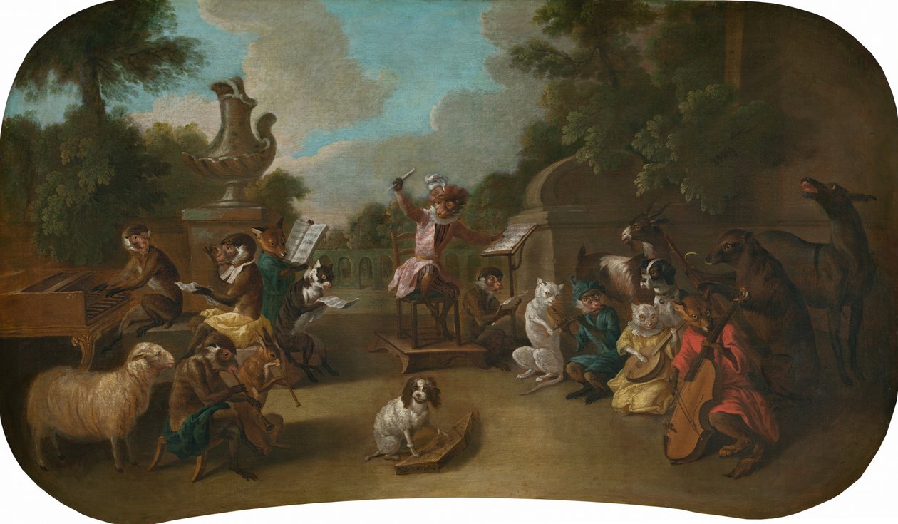 Singerie: Koncert, c. 1739. autorstwa Christophe Huet