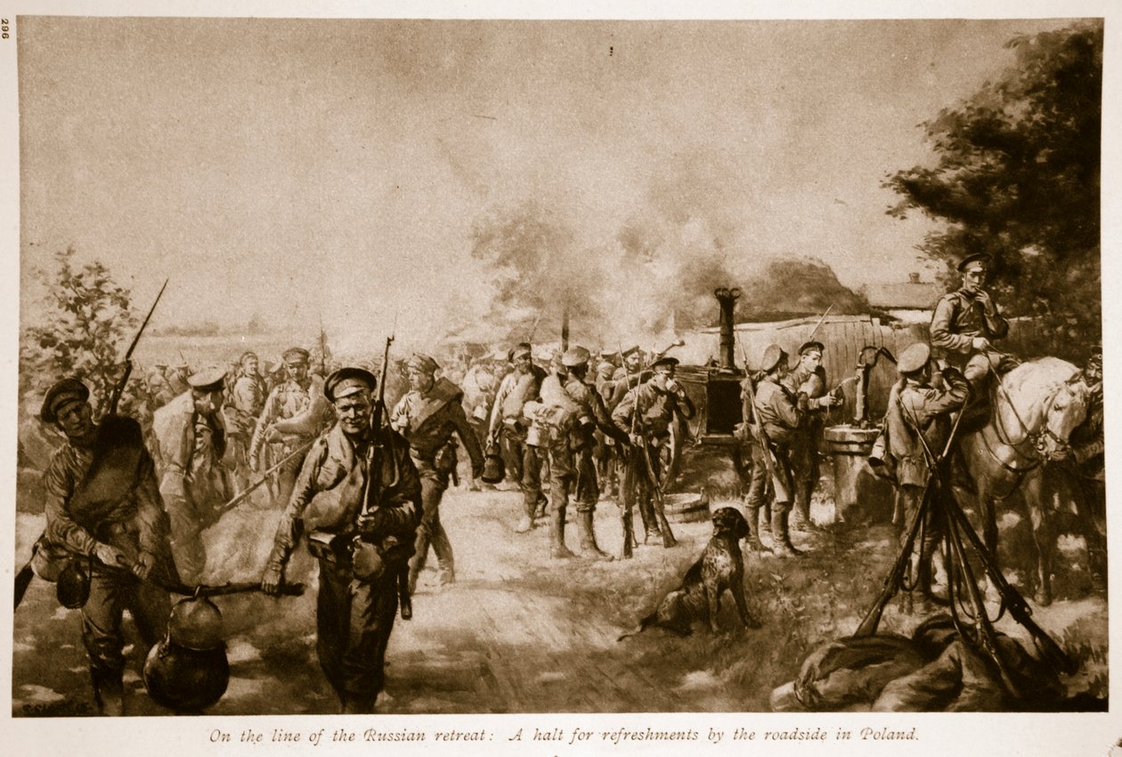 Na linii rosyjskiego odwrotu: postój na poczęstunek przy drodze w Polsce, 1914-19 autorstwa Christopher Clark