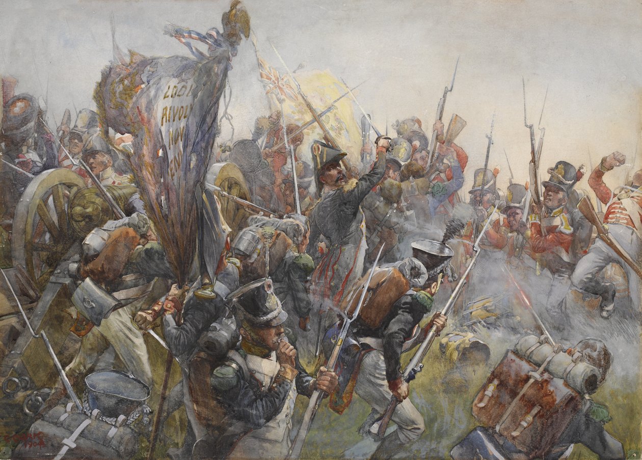 88. Piechota w bitwie pod Salamanką, 1812, 1904 autorstwa Christopher Clark
