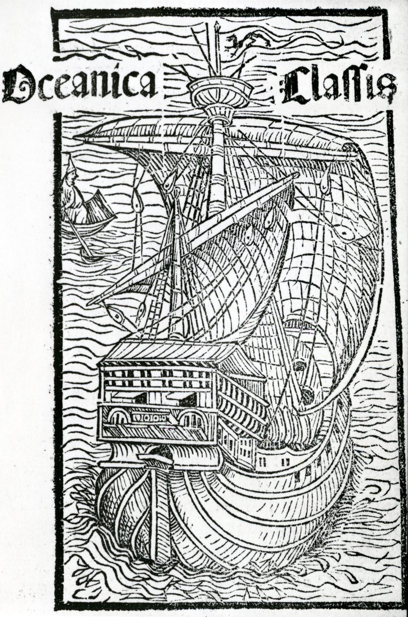Rysunek Santa Maria, 1493 autorstwa Christopher Columbus