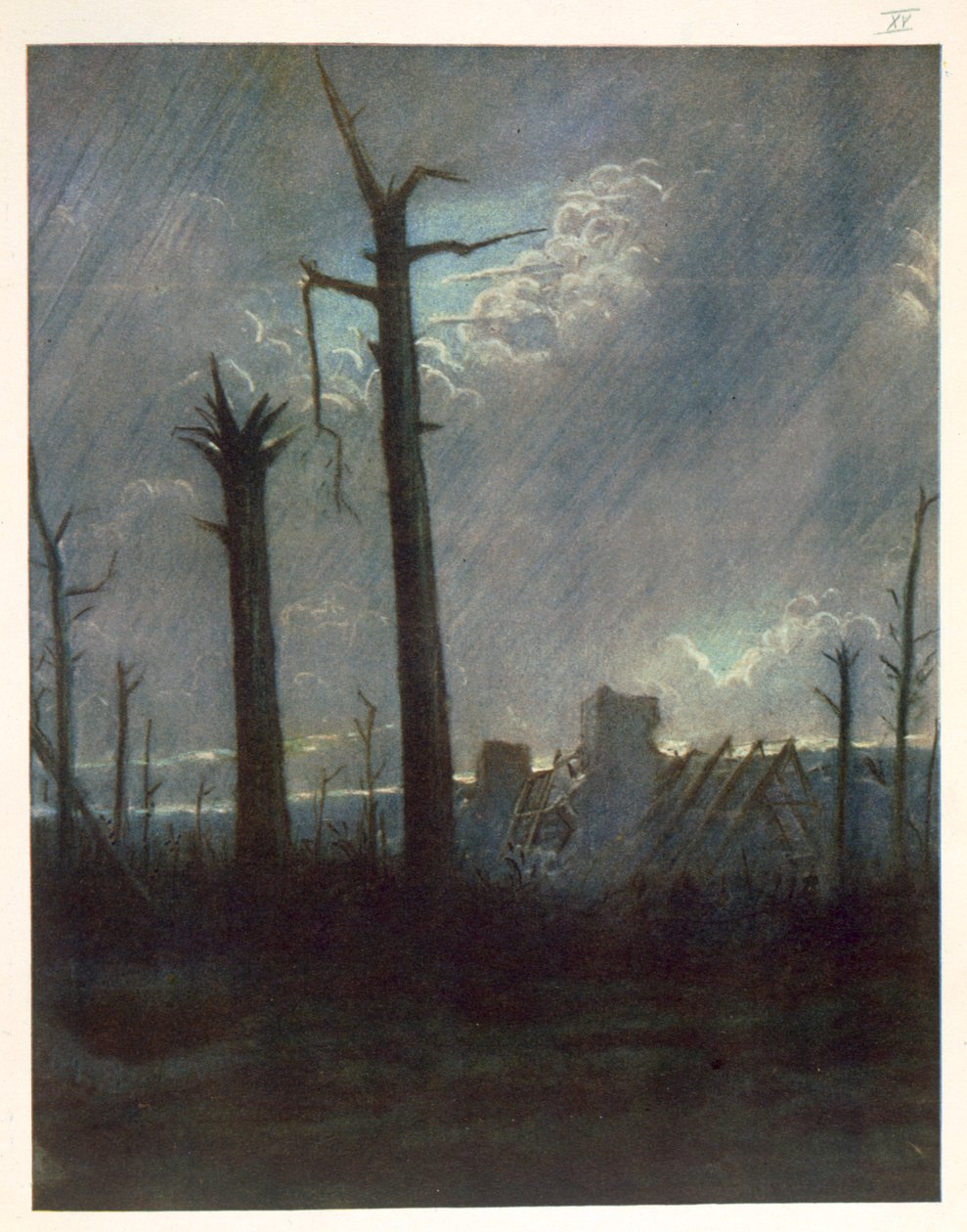 Odzyskany kraj, od brytyjskich artystów na froncie, kontynuacja frontu zachodniego, 1918 autorstwa Christopher Richard Wynne Nevinson