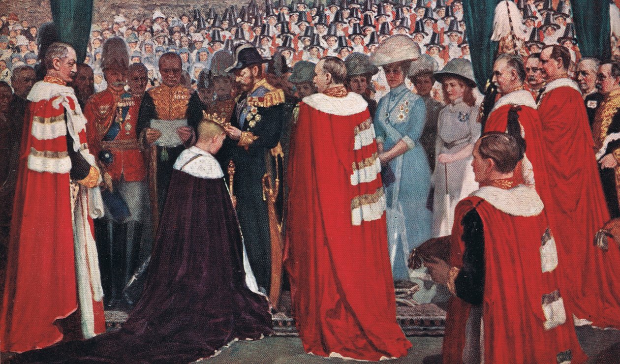 Inwestytura księcia Walii, c.1915 autorstwa Christopher Williams