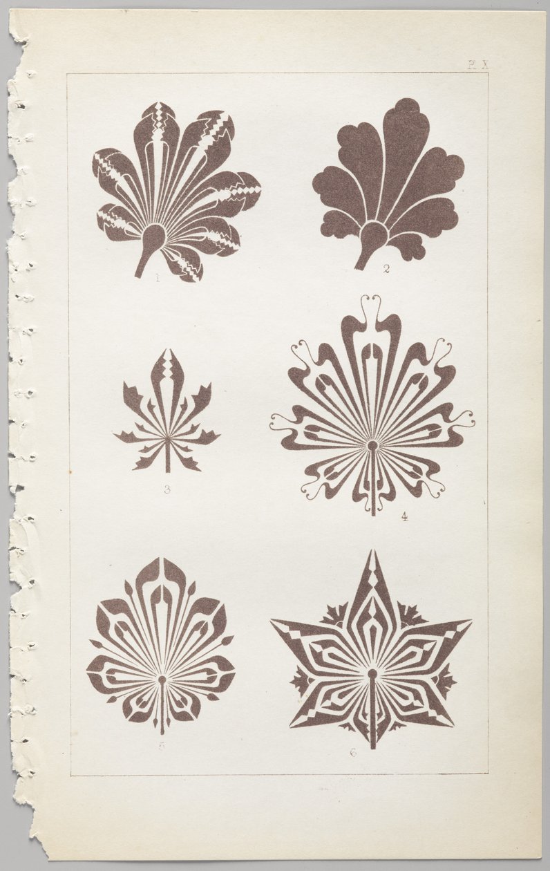Sztuka projektowania dekoracyjnego : z dodatkiem, podającym godziny otwarcia kwiatów, wyd. Day & Son, Londyn, 1862 autorstwa Christopher Dresser