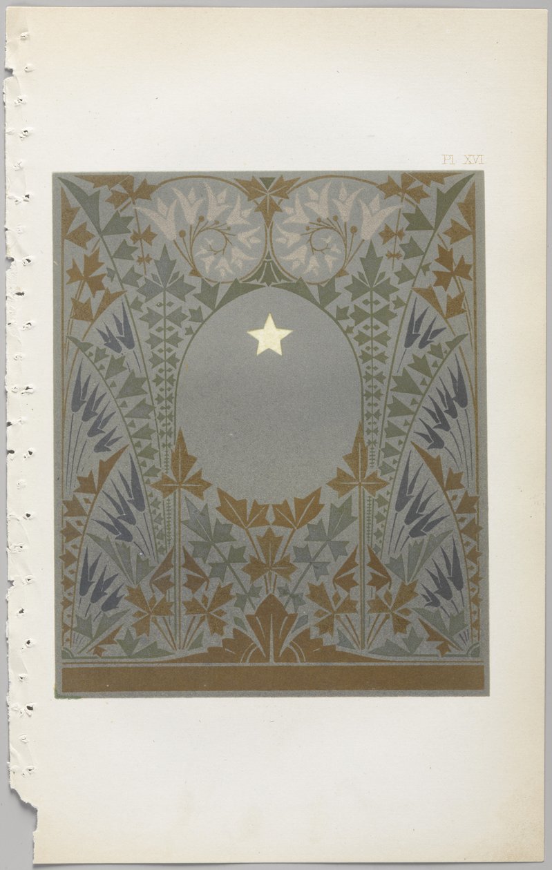 Sztuka projektowania dekoracyjnego : z dodatkiem, podającym godziny otwarcia kwiatów, wyd. Day & Son, Londyn, 1862 autorstwa Christopher Dresser