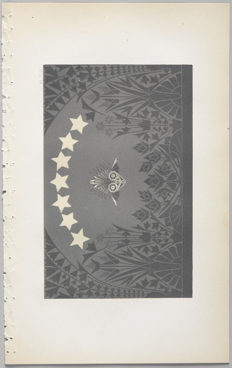 Sztuka projektowania dekoracyjnego : z dodatkiem, podającym godziny otwarcia kwiatów, wyd. Day & Son, Londyn, 1862 autorstwa Christopher Dresser
