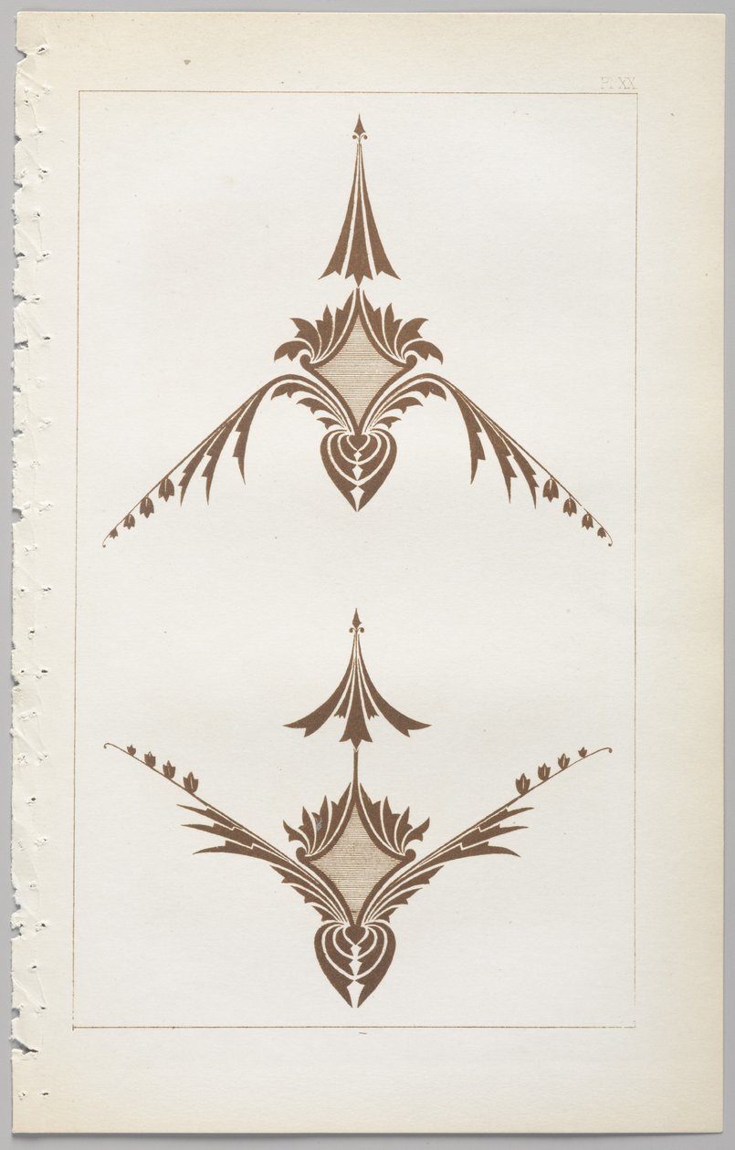 Sztuka projektowania dekoracyjnego : z dodatkiem, podającym godziny otwarcia kwiatów, wyd. Day & Son, Londyn, 1862 autorstwa Christopher Dresser