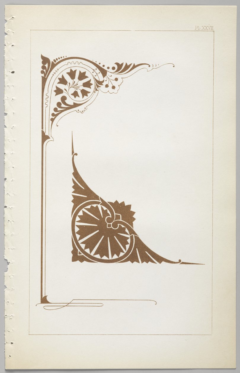 Sztuka projektowania dekoracyjnego : z dodatkiem, podającym godziny otwarcia kwiatów, wyd. Day & Son, Londyn, 1862 autorstwa Christopher Dresser