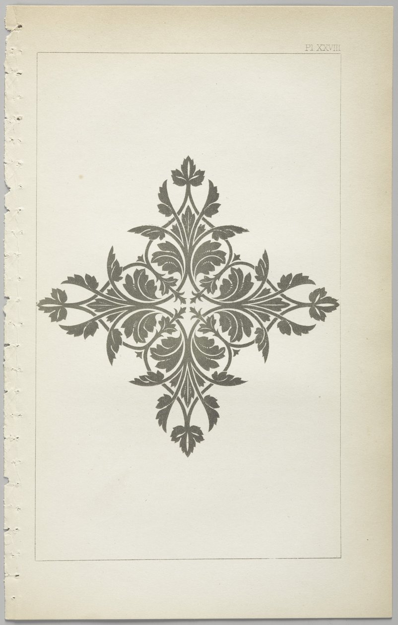 Sztuka projektowania dekoracyjnego : z dodatkiem, podającym godziny otwarcia kwiatów, wyd. Day & Son, Londyn, 1862 autorstwa Christopher Dresser