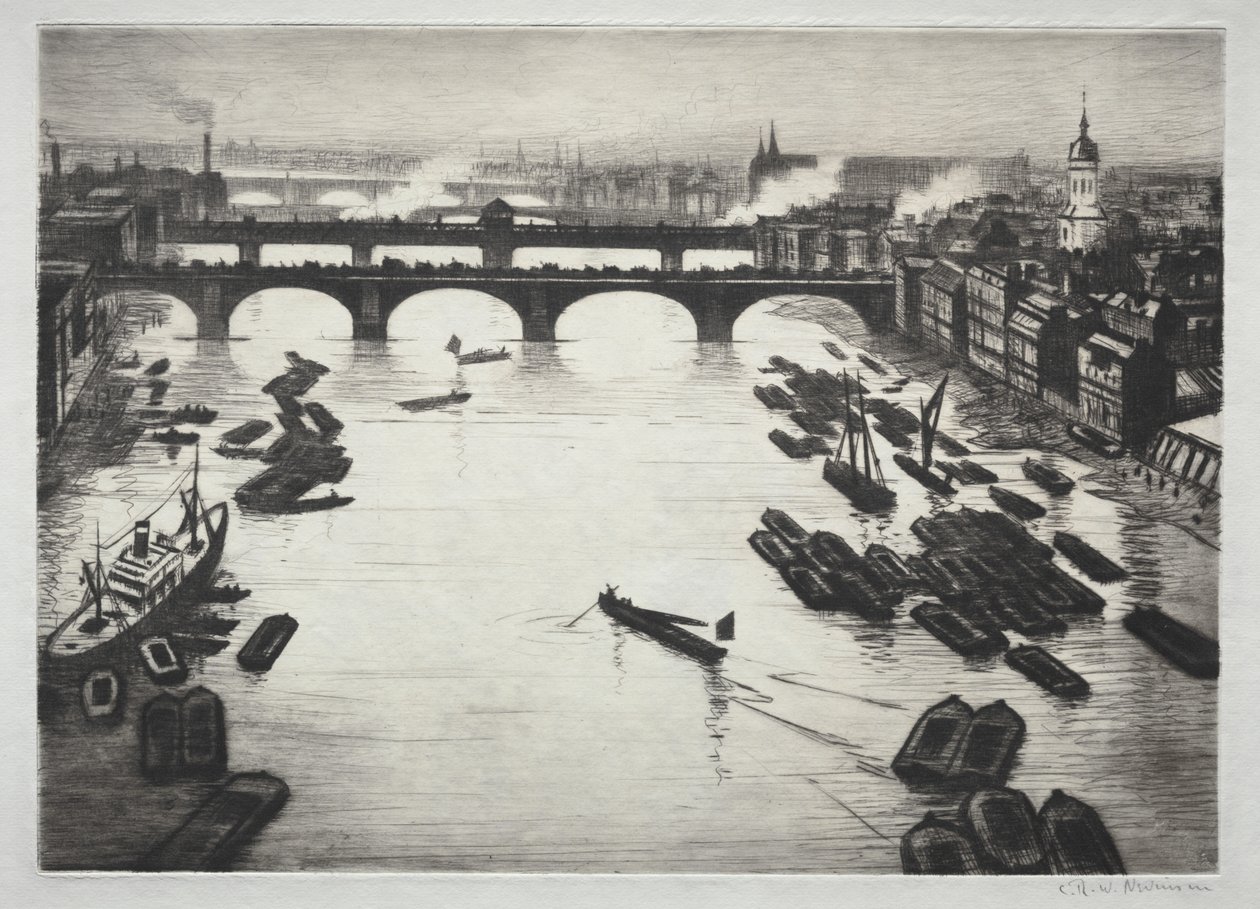 Londyńskie Mosty autorstwa Christopher Richard Wynne Nevinson
