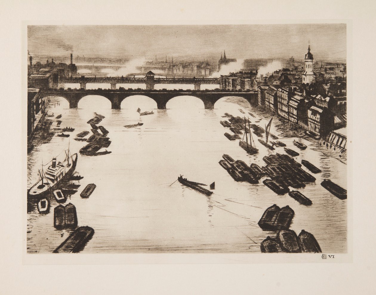 Londyńskie Mosty, wyd. 1924. autorstwa Christopher Richard Wynne Nevinson