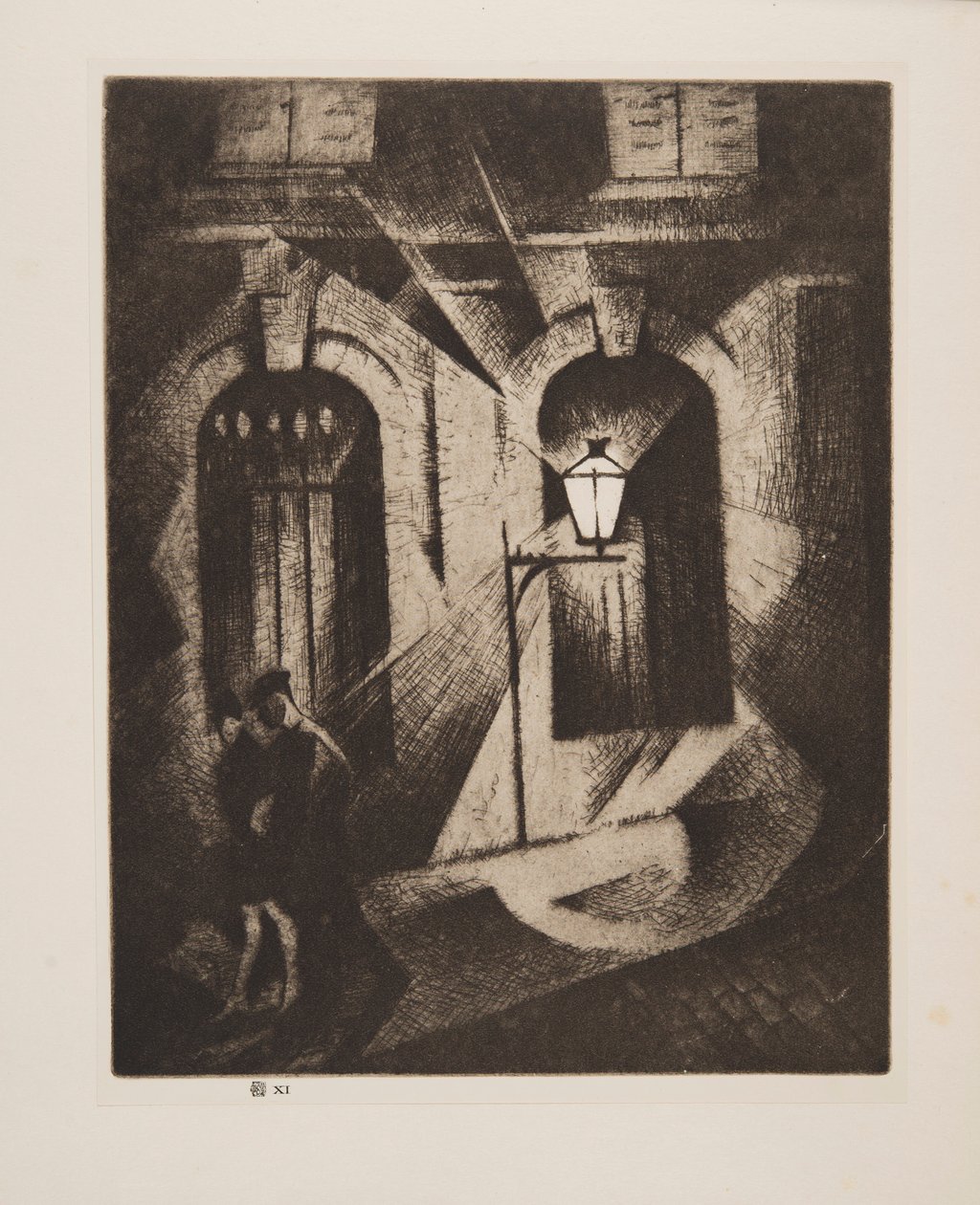 Sinister Paris Night, wyd. 1929. autorstwa Christopher Richard Wynne Nevinson