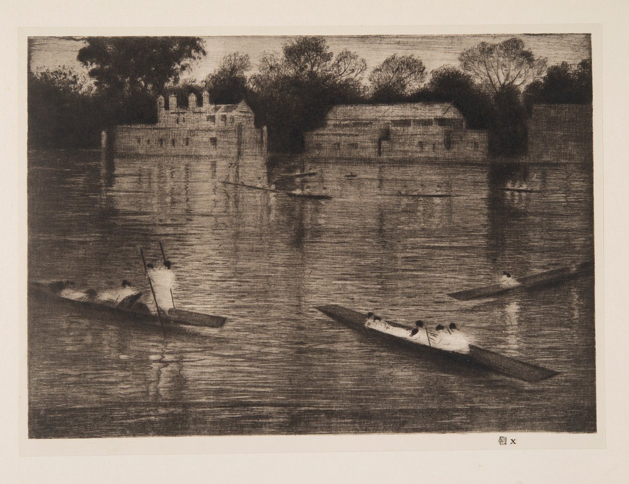 Niedzielny wieczór, wyd. 1926. autorstwa Christopher Richard Wynne Nevinson