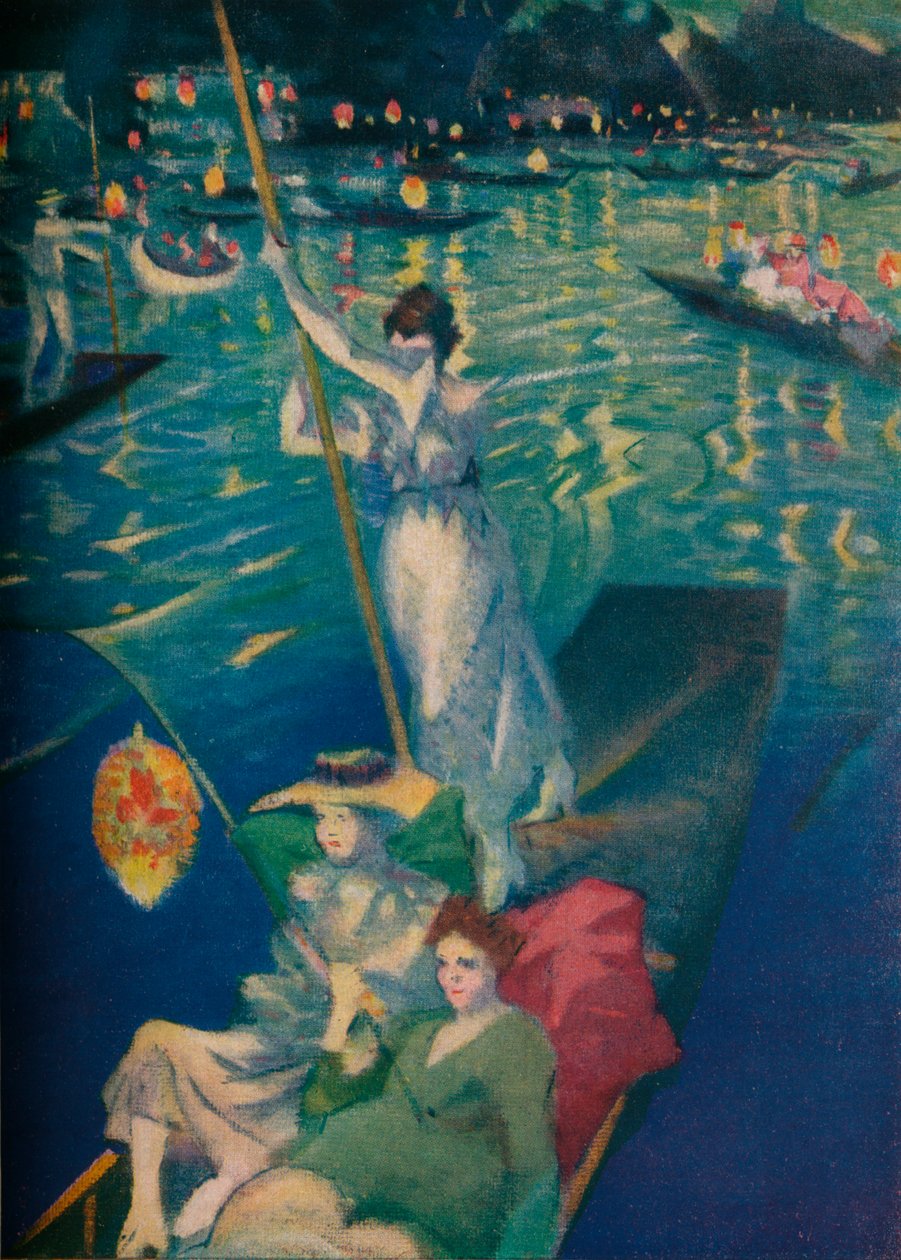 Regaty Tamizy, ok. 1919 autorstwa Christopher Richard Wynne Nevinson