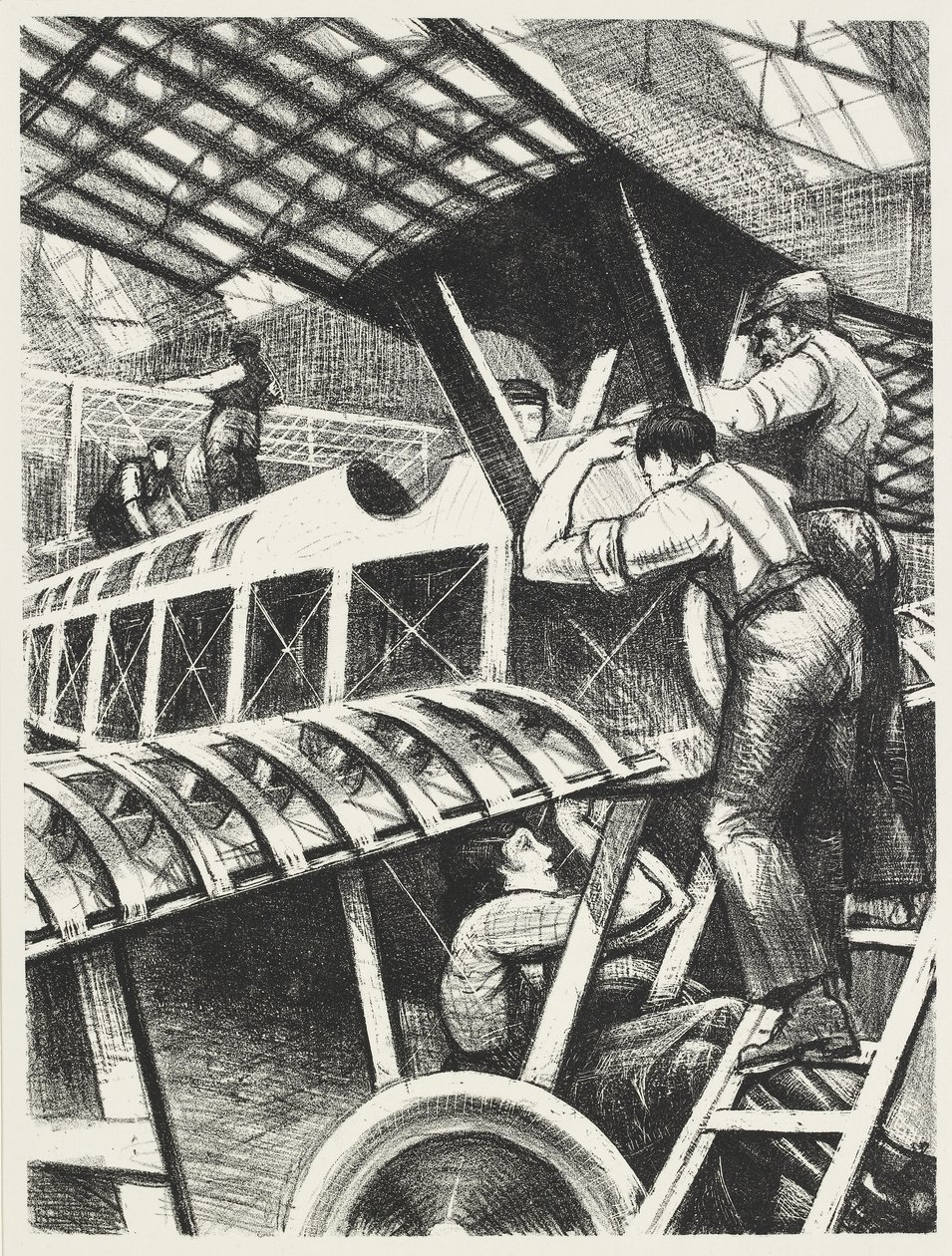 Montaż części, 1917 autorstwa Christopher Richard Wynne Nevinson
