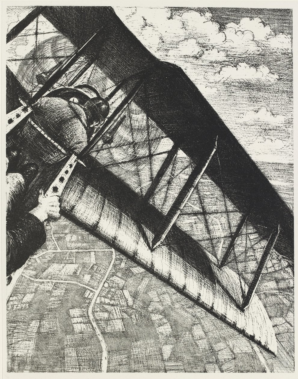 Bankowość na 4000 stóp, 1917 autorstwa Christopher Richard Wynne Nevinson