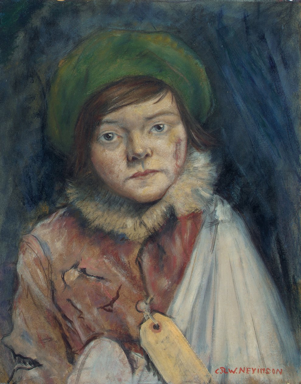 Camden Town Kid, czyli Cockney Stoic, 1940 autorstwa Christopher Richard Wynne Nevinson