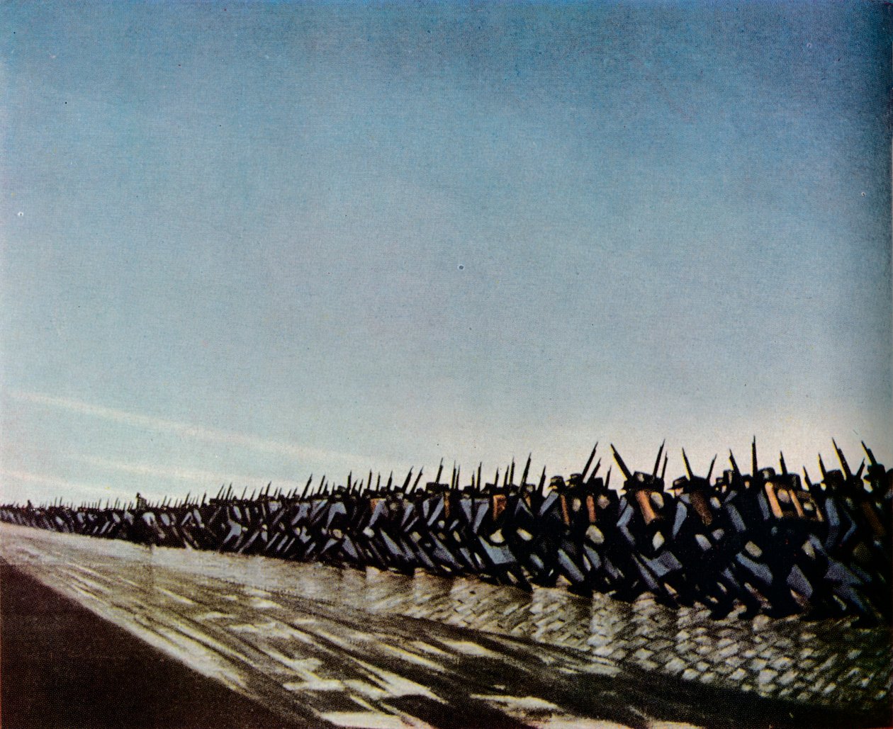 Kolumna w marcu 1915. 1943. autorstwa Christopher Richard Wynne Nevinson