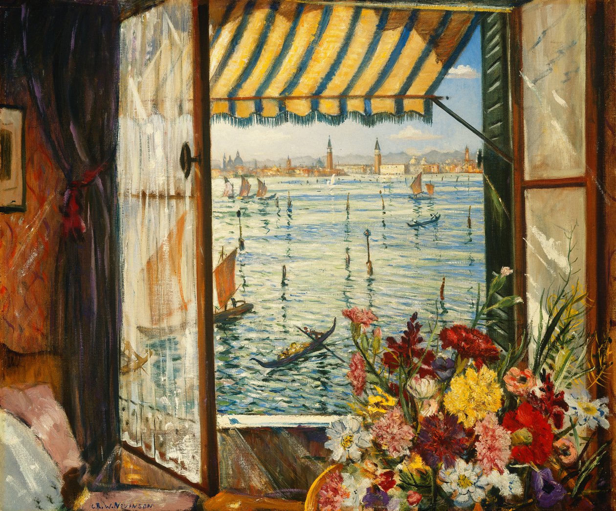 Z weneckiego okna, 1934 autorstwa Christopher Richard Wynne Nevinson