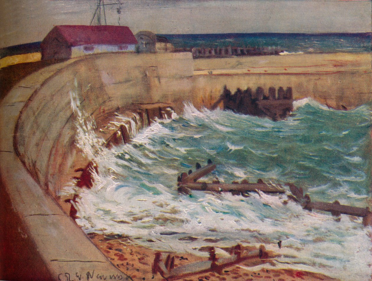 Przypływ, West Bay, ok. 1930 autorstwa Christopher Richard Wynne Nevinson