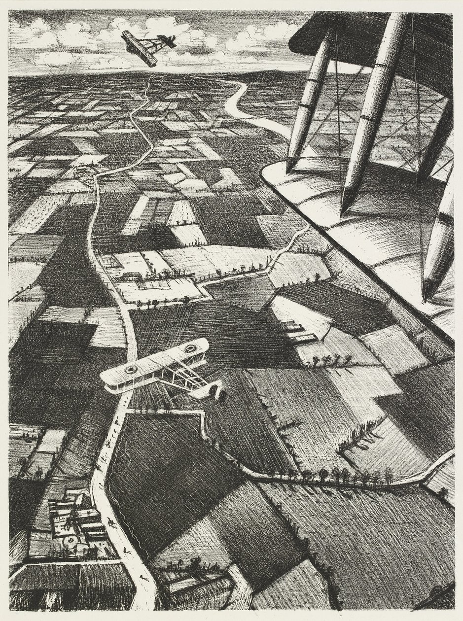 W powietrzu, 1917 autorstwa Christopher Richard Wynne Nevinson