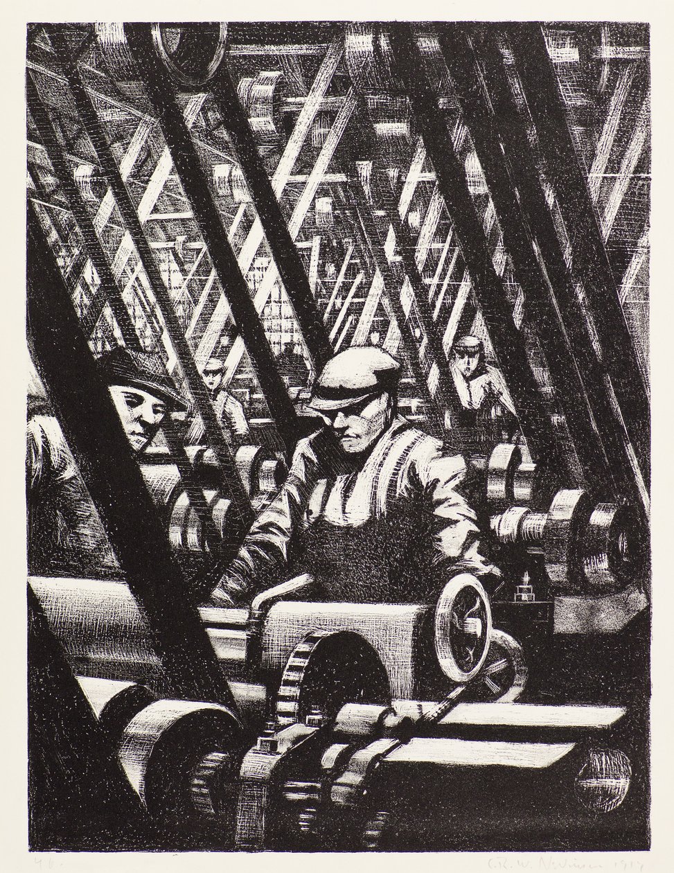 Tworzenie silnika autorstwa Christopher Richard Wynne Nevinson