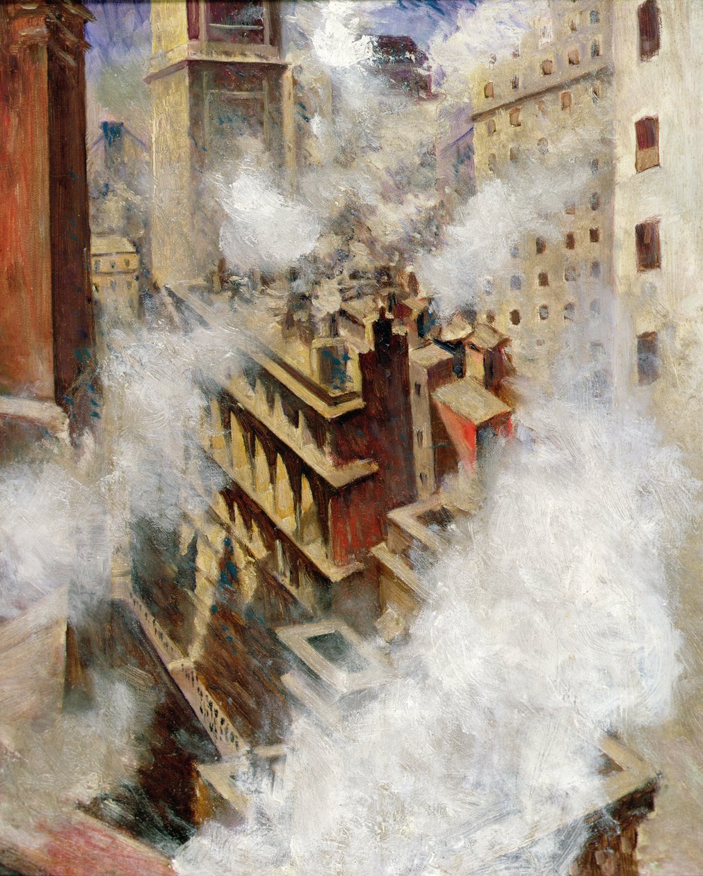 Nowy Jork (olej na płótnie) autorstwa Christopher Richard Wynne Nevinson