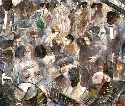 Klub nocny, ok. 1928 autorstwa Christopher Richard Wynne Nevinson